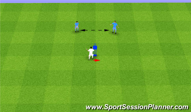 Football/Soccer Session Plan Drill (Colour): Defensive Heading