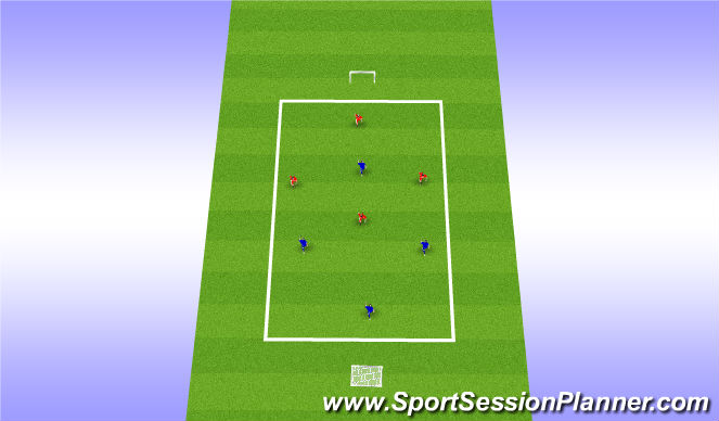 Football/Soccer Session Plan Drill (Colour): Scrimmage