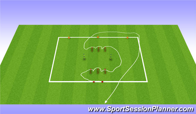 Football/Soccer Session Plan Drill (Colour): HS 2