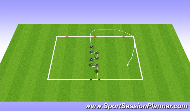 Football/Soccer Session Plan Drill (Colour): HS 3