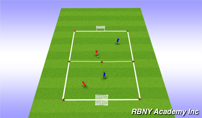 Football/Soccer Session Plan Drill (Colour): Conditioned Game