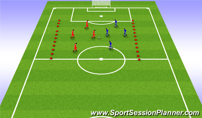 Football/Soccer Session Plan Drill (Colour): SSG1