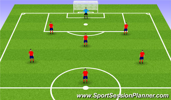 Football/Soccer Session Plan Drill (Colour): 1-2-1-2-1