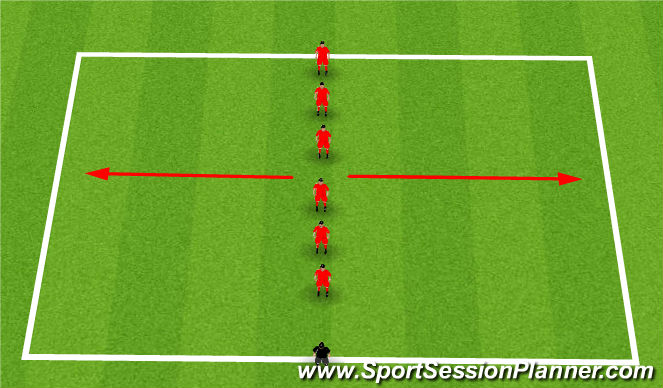 Football/Soccer Session Plan Drill (Colour): Warm Up