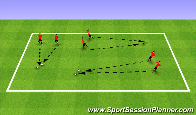 Football/Soccer Session Plan Drill (Colour): Activity 1