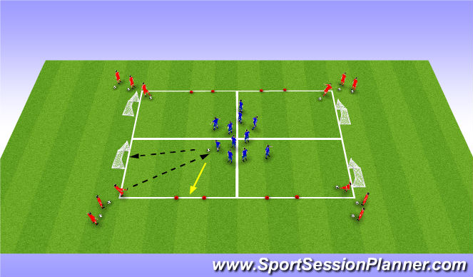 Football/Soccer Session Plan Drill (Colour): Screen 1