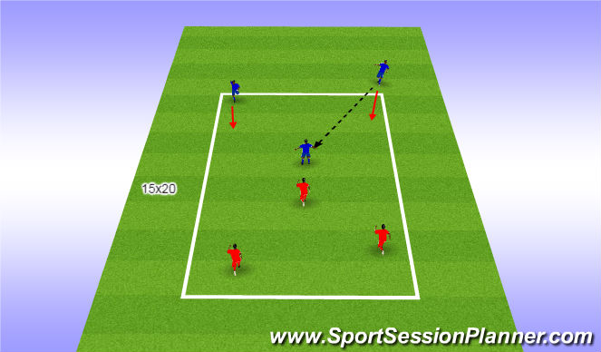 Football/Soccer Session Plan Drill (Colour): Skill practice