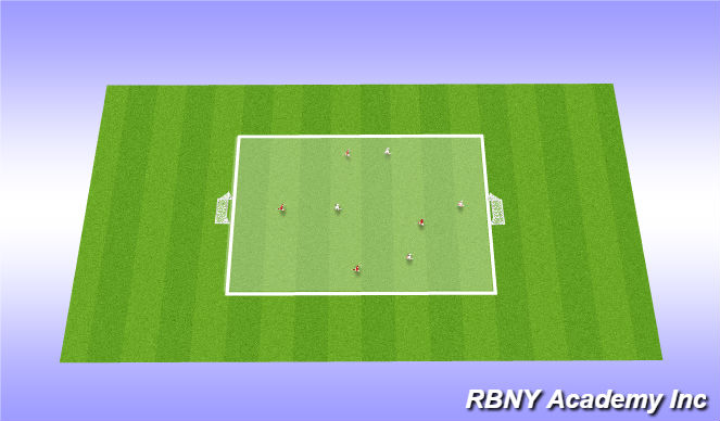 Football/Soccer Session Plan Drill (Colour): Play (End)