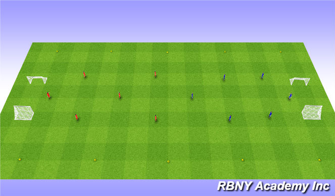 Football/Soccer Session Plan Drill (Colour): End Game