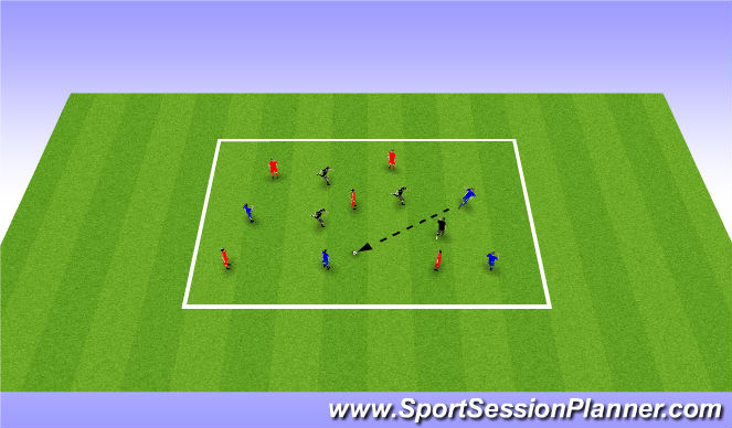 Football/Soccer Session Plan Drill (Colour): Screen 1