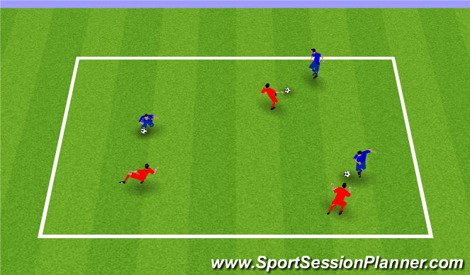 Football/Soccer Session Plan Drill (Colour): Arrival Activity