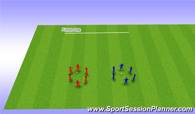 Football/Soccer Session Plan Drill (Colour): Physical