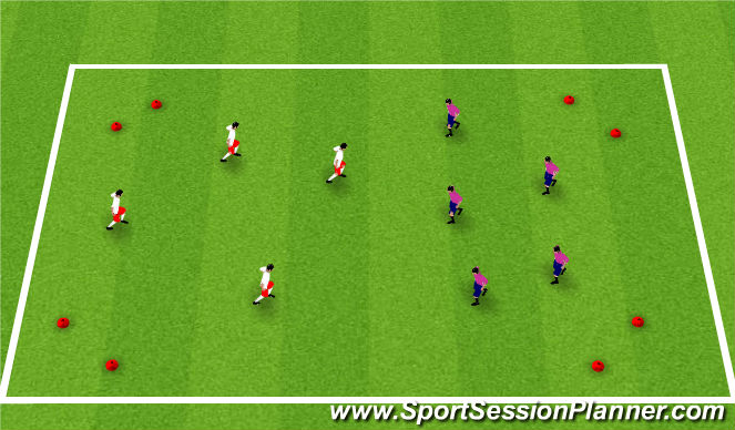 Football/Soccer Session Plan Drill (Colour): SSG-Futsal