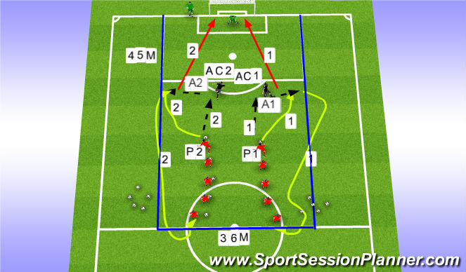 Football/Soccer Session Plan Drill (Colour): 賽前熱身 (10mins)