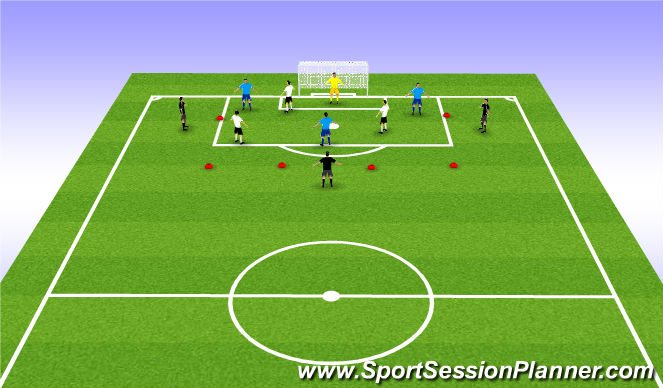 Football/Soccer Session Plan Drill (Colour): PARTIDOS