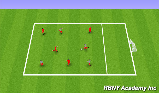 Football/Soccer Session Plan Drill (Colour): Screen 3