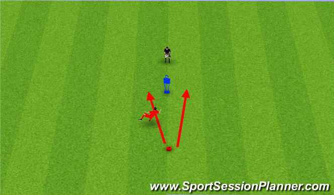 Football/Soccer Session Plan Drill (Colour): Volleys/Headers