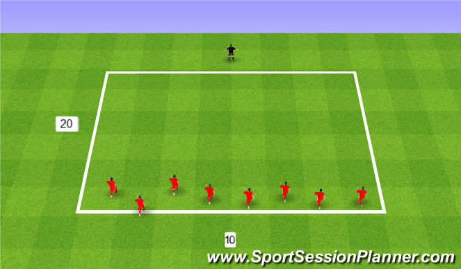 Football/Soccer Session Plan Drill (Colour): Mr Freeze