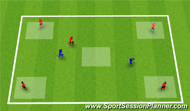 Football/Soccer Session Plan Drill (Colour): Warm Up