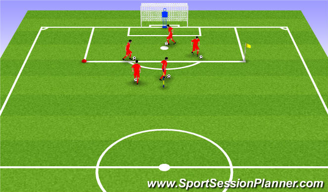 Football/Soccer Session Plan Drill (Colour): Screen 1