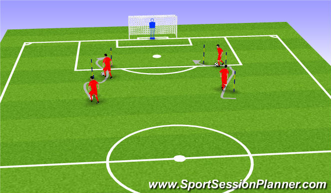 Football/Soccer Session Plan Drill (Colour): Screen 2
