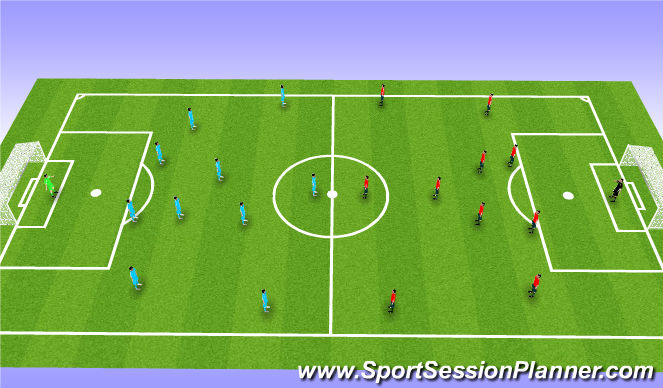Football/Soccer Session Plan Drill (Colour): Match