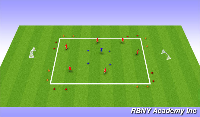 Football/Soccer Session Plan Drill (Colour): Gates game