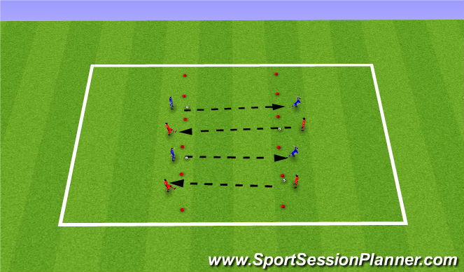 Football/Soccer Session Plan Drill (Colour): Warm up- Passing