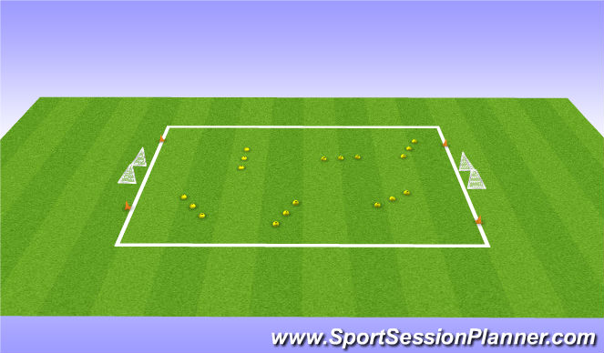 Football/Soccer Session Plan Drill (Colour): Session Layout