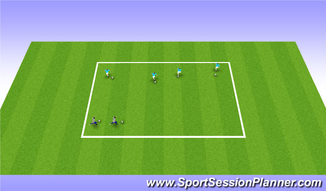 Football/Soccer Session Plan Drill (Colour): Tail Pacman