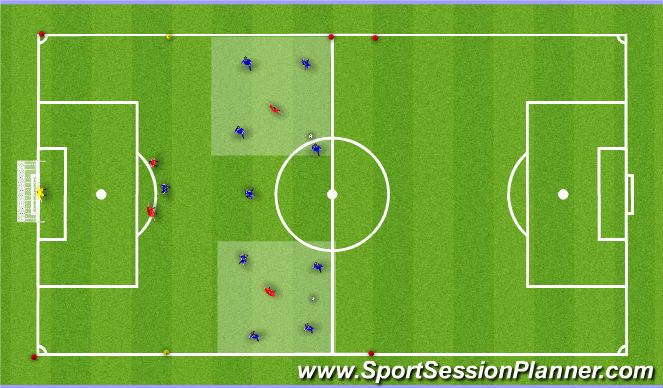 Football/Soccer Session Plan Drill (Colour): Animation 1