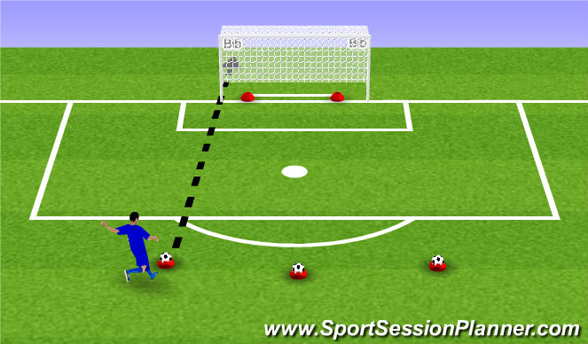 Football/Soccer Session Plan Drill (Colour): Skills Challenge