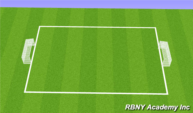 Football/Soccer Session Plan Drill (Colour): 6v6 game