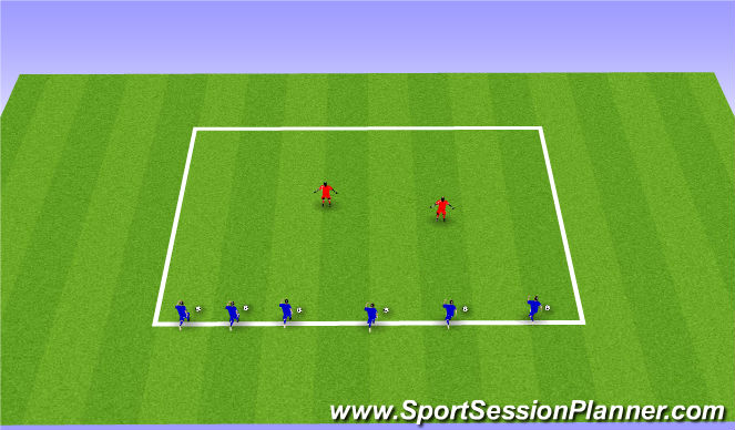 Football/Soccer Session Plan Drill (Colour): Octopus