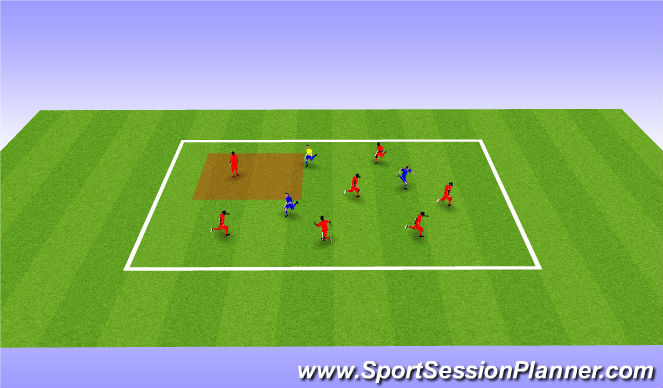 Football/Soccer Session Plan Drill (Colour): Zoo Tag