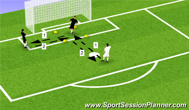 Football/Soccer Session Plan Drill (Colour): Screen 1