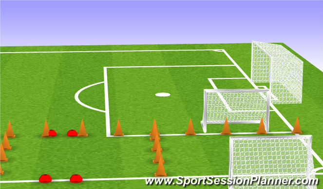 Football/Soccer Session Plan Drill (Colour): Mini Game