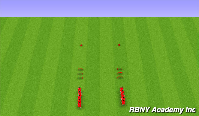 Football/Soccer Session Plan Drill (Colour): Warm Up