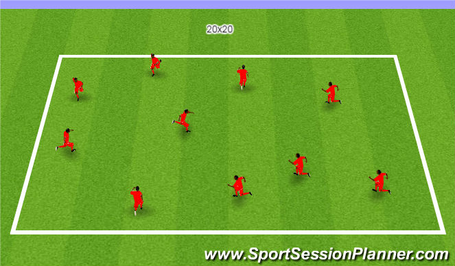 Football/Soccer Session Plan Drill (Colour): Physical