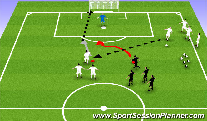 Football/Soccer Session Plan Drill (Colour): Warm-Up
