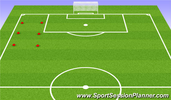 Football/Soccer Session Plan Drill (Colour): Warm Up