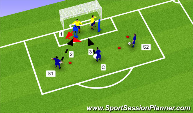 Football/Soccer Session Plan Drill (Colour): Exercise 1