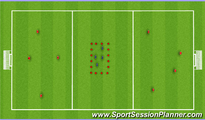 Football/Soccer Session Plan Drill (Colour): Session 1