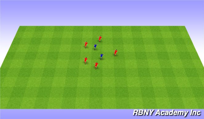 Football/Soccer Session Plan Drill (Colour): Warm up