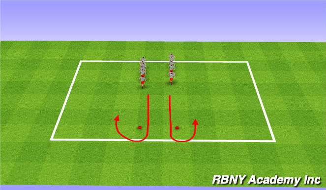 Football/Soccer Session Plan Drill (Colour): SAQ