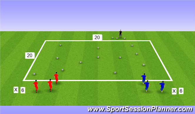 Football/Soccer Session Plan Drill (Colour): Skill