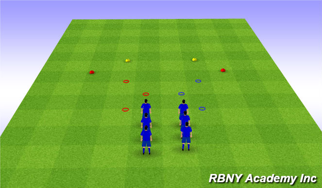 Football/Soccer Session Plan Drill (Colour): SAQ - Rings - Jumps to Recovery Run