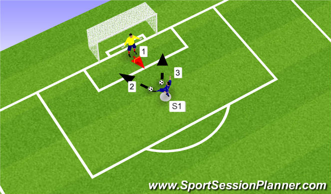Football/Soccer Session Plan Drill (Colour): Exercise 1