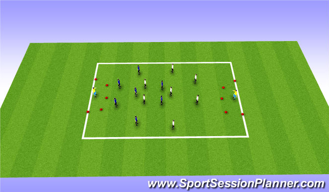 Football/Soccer Session Plan Drill (Colour): Screen 1