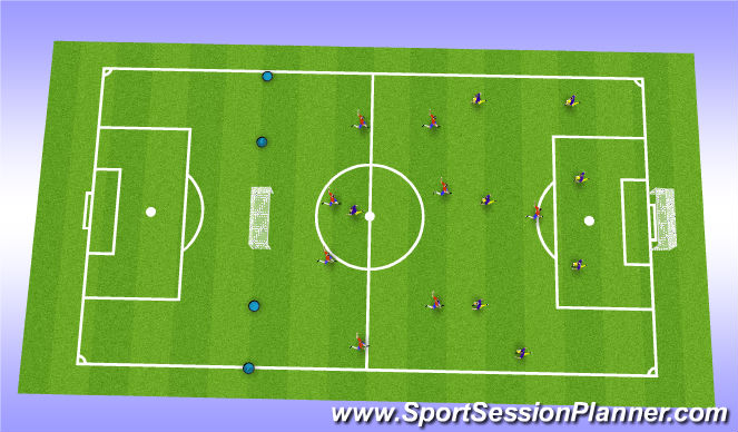 Football/Soccer Session Plan Drill (Colour): 2nd Play Phase : Game